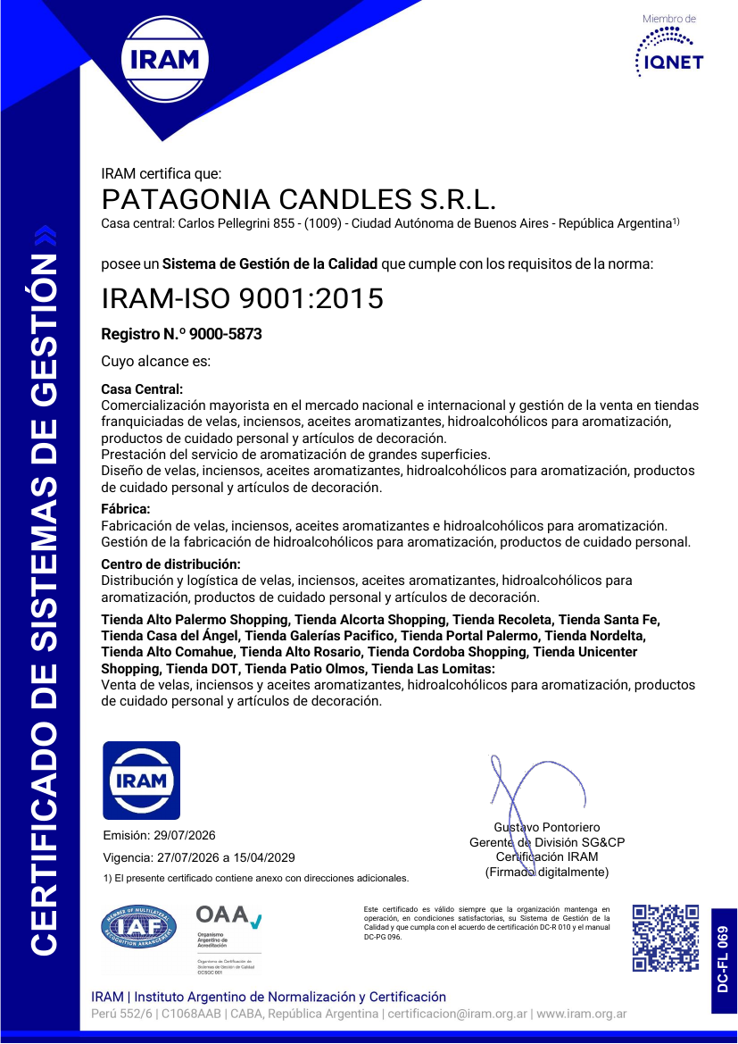 Certificado  IRAM